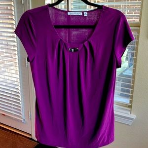 Notations women’s blouse, size M, purple in color.